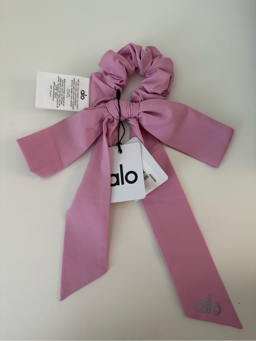 Alo Pink Scrunchie